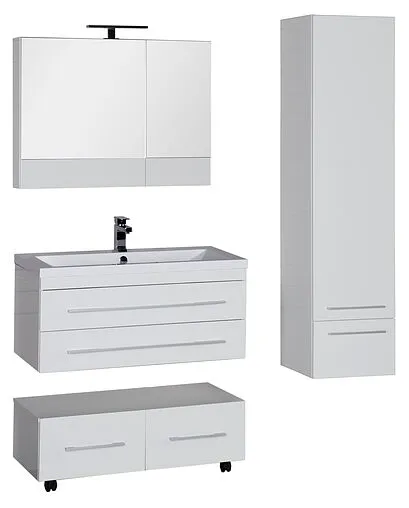 Шкаф-зеркало Aquanet Нота 90 L белый 00165371 Шкаф-зеркало Aquanet Нота 90 L белый 00165371