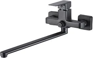 Смеситель для ванны с длинным изливом Osgard Kalti Black чёрный матовый 63223, 1