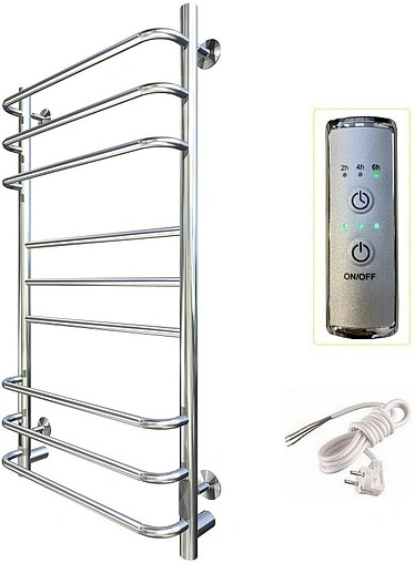 Полотенцесушитель электрический лесенка Тругор Идеал комби Пэк сп 3 100х50 32 мм полированная сталь