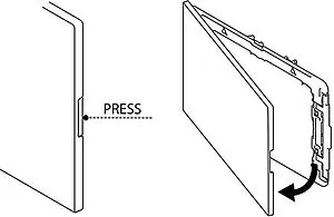 Клавиша смыва для унитаза OLI Narrow 152939 белый, 3
