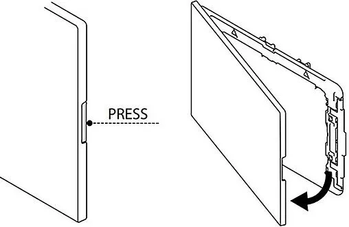 Клавиша смыва для унитаза OLI Narrow 152939 белый