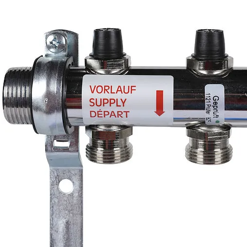 Группа коллекторная без расходомеров 2 отвода 1&quot;н/н x ¾&quot;ек Rehau HKV 12180211001