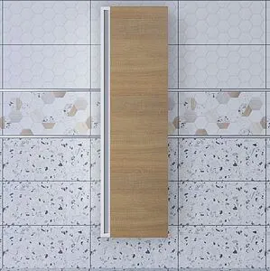 Шкаф-пенал подвесной Uperwood Upd Barsa дуб сонома/белый 293020529, 4