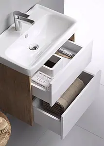 Тумба под умывальник подвесная Aqwella City 60 белый/дуб балтийский CI0106DB Тумба под умывальник подвесная Aqwella City 60 белый/дуб балтийский CI0106DB, 3