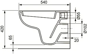 Комплект 6 в 1 TECE V04 9400413.WC1 с кнопкой TECEnow 9240400 белый глянцевый, 4