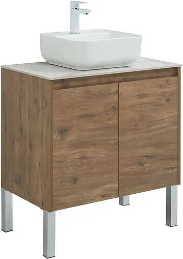 Тумба-умывальник Aquanet Nova Lite 75 дуб рустикальный 00298852+00242338