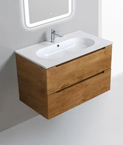 Тумба-умывальник подвесная BelBagno ETNA 90 Rovere Nature ETNA-900-2C-SO-RN-P+