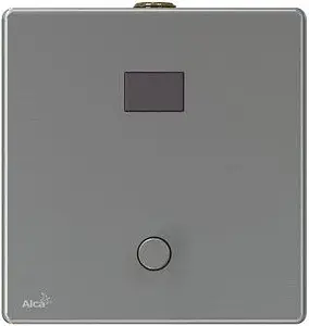 Автоматическое устройство смыва для писсуара с возможностью мануального смыва (от сети 12V) металл AlcaPlast нержавеющая сталь ASP4-KT Автоматическое устройство смыва для писсуара с возможностью мануального смыва (от сети 12V) металл AlcaPlast нержавеющая сталь ASP4-KT, 1