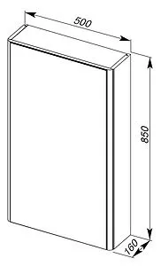Шкаф-зеркало Aquanet Орлеан 50 R белый 00183075 Шкаф-зеркало Aquanet Орлеан 50 R белый 00183075, 2