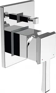 Смеситель для ванны скрытого монтажа BelBagno Mille хром матовый MIL-BASM-CRM, 1