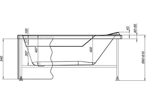 Панель для ванны фронтальная Aquanet West/Largo 140 белый 00243721