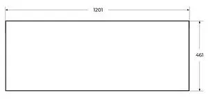 Консоль с умывальником подвесная Cezares Cadro 120 чёрный CADRO-120/46/58-2C-SO-MET-ST+ Консоль с умывальником подвесная Cezares Cadro 120 чёрный CADRO-120/46/58-2C-SO-MET-ST+, 3