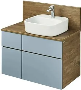 Тумба-умывальник подвесная Aquaton Мишель 100 фьорд/дуб рустикальный 1A2569K0MIDR0, 1