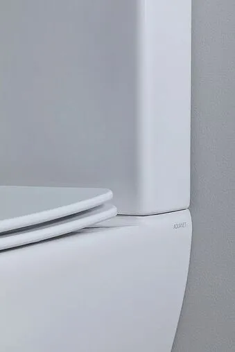 Унитаз-компакт безободковый Aquanet Fine-C Rimless белый FINE-C+FINE-C-1 Унитаз-компакт безободковый Aquanet Fine-C Rimless белый FINE-C+FINE-C-1