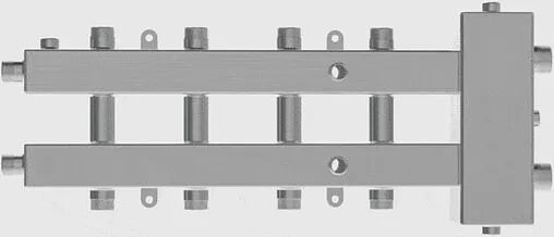 Распределительный коллектор 5 контуров с гидрострелкой 1¼&quot;н x 1&quot;н Север-М5(Aisi) 1915006