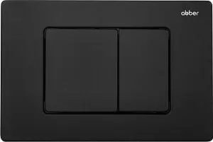 Клавиша смыва для унитаза Abber AC0120MB черный матовый, 1