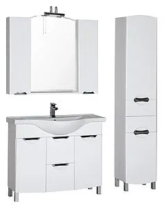 Шкаф-зеркало Aquanet Асти 105 белый 178242, 4