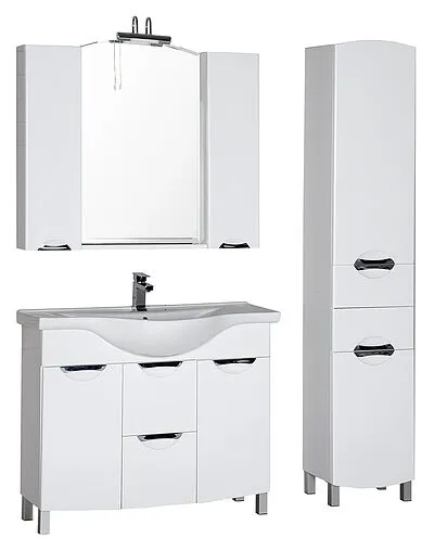 Шкаф-зеркало Aquanet Асти 105 белый 178242