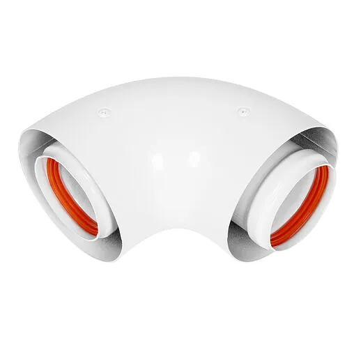 Колено стартовое коаксиальное Ø 60/100мм (алюм.) Royal Thermo RTF07.060