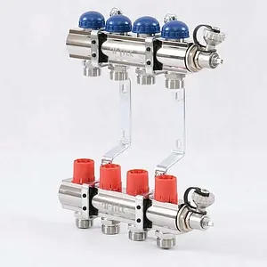 Группа коллекторная без расходомеров 4 отвода 1&quot;в/в x ¾&quot;ек Uni-fitt 441E4304, 2