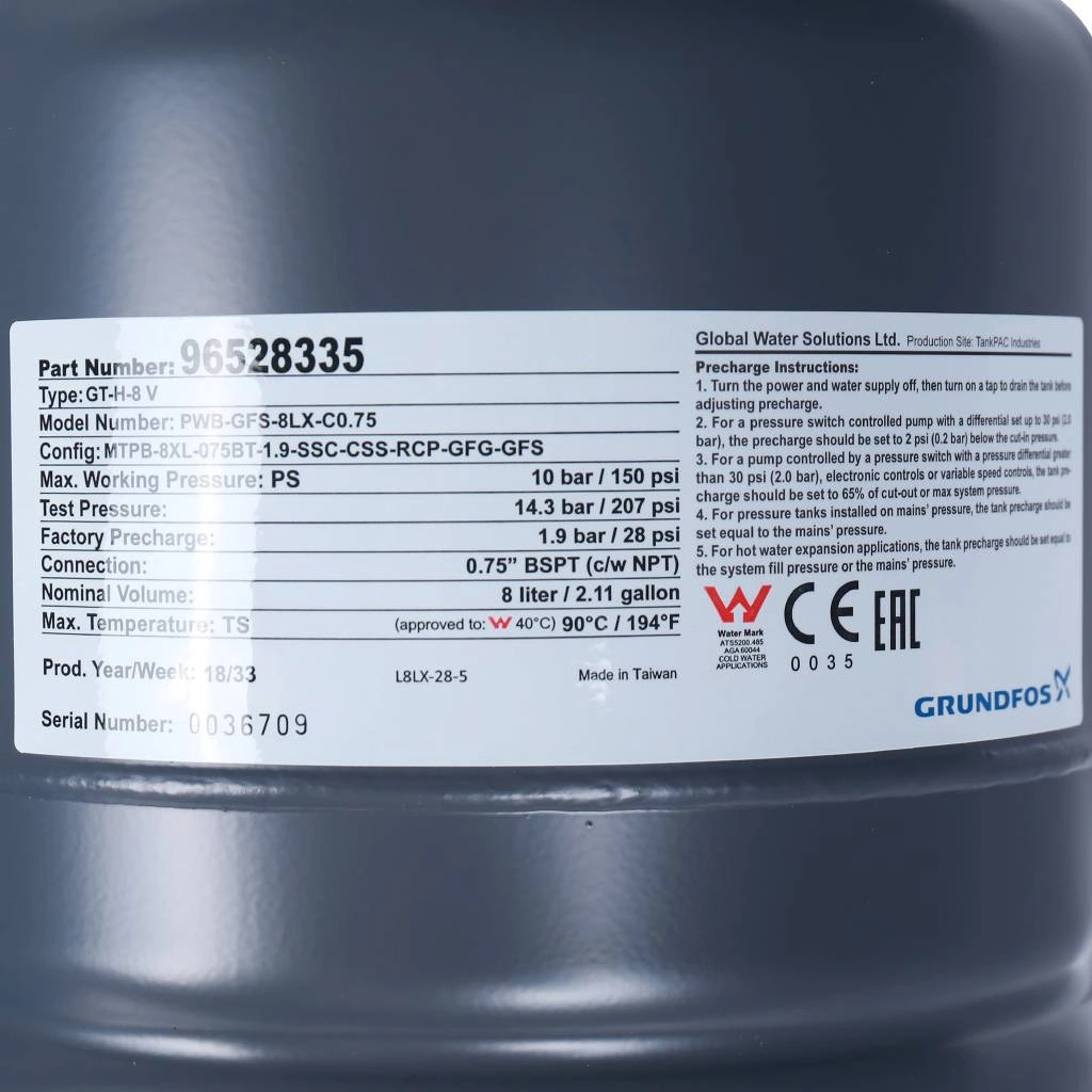 Система автоматического водоснабжения Grundfos SQE 2-55 96524505