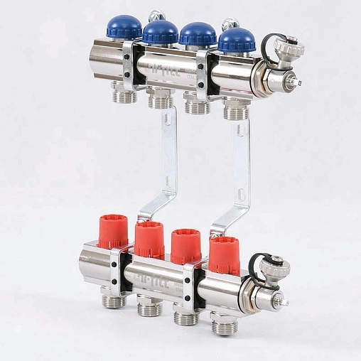 Группа коллекторная без расходомеров 4 отвода 1&quot;в/в x ¾&quot;ек Uni-fitt 441E4304