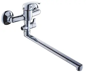 Смеситель для ванны с длинным изливом Gross Aqua Mini хром 7210213-35F Смеситель для ванны с длинным изливом Gross Aqua Mini хром 7210213-35F, 1