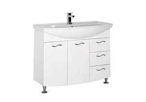 Тумба под умывальник напольная Aquanet Моника 105 белый 00186772, 1