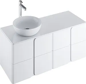 Тумба-умывальник подвесная Ravak Balance 120 белый X000001366+X000001366+X000001372+, 1