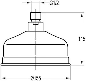 Лейка верхнего душа Swedbe Terracotta терракотовый 2561, 2