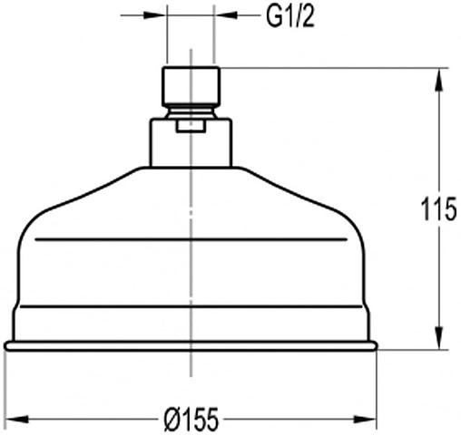 Лейка верхнего душа Swedbe Terracotta терракотовый 2561