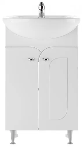 Тумба-умывальник напольная Айсберг Радуга 50 белый DA1140TR+46200081927581