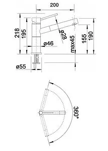 Смеситель для кухни Blanco Alta Compact белый 515317 Смеситель для кухни Blanco Alta Compact белый 515317, 2