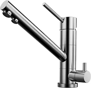 Смеситель для кухни с подключением к фильтру Omoikiri Tonami-BN нержавеющая сталь 4994018 Смеситель для кухни с подключением к фильтру Omoikiri Tonami-BN нержавеющая сталь 4994018, 1