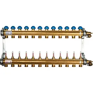 Группа коллекторная с расходомерами 12 отводов 1"в/в x ¾"ек Watts HKV/T 10004206 Группа коллекторная с расходомерами 12 отводов 1"в/в x ¾"ек Watts HKV/T 10004206, 1