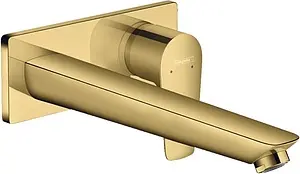 Смеситель для раковины из стены Hansgrohe Talis E полированное золото 71734990, 1