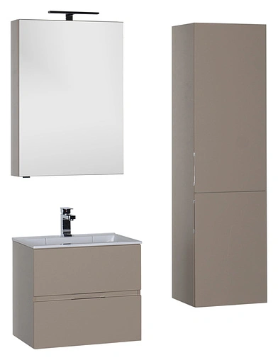 Шкаф-пенал подвесной Aquanet Алвита 40 капучино 183988