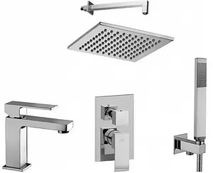 Комплект для душа 5 в 1 Paffoni Elle хром 00255131, 1