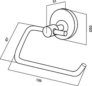 Держатель туалетной бумаги Am.Pm Bliss L хром A5534164 Держатель туалетной бумаги Am.Pm Bliss L хром A5534164, 2