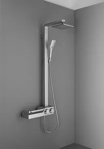 Душевая система с термостатом для душа Aquanet хром матовый SF1706CS-1 Душевая система с термостатом для душа Aquanet хром матовый SF1706CS-1, 4
