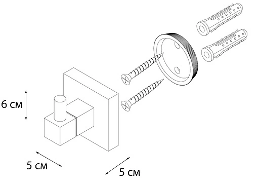 Крючок Fixsen Metra хром FX-11105 Крючок Fixsen Metra хром FX-11105