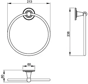 Полотенцедержатель Timo Nelson хром 150050/00, 2