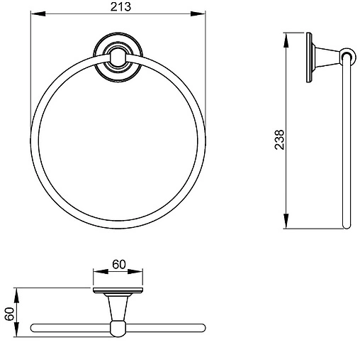 Полотенцедержатель Timo Nelson хром 150050/00