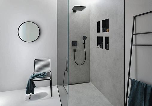 Термостат для 2 потребителей Hansgrohe ShowerSelect чёрный матовый 15763670