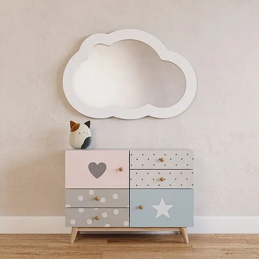 Зеркало Aquaton Каспер Облако 52 белый матовый 1A283602CRE20