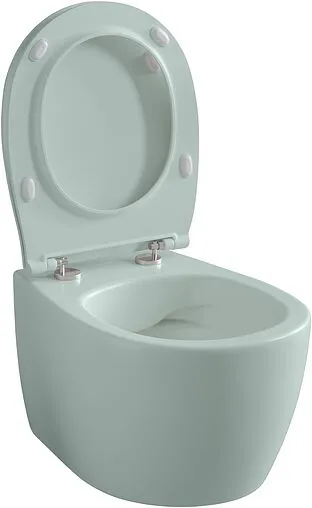 Унитаз подвесной безободковый Allen Brau Fantasy мятный 4.11004.MT