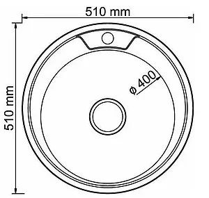 Мойка кухонная Vladiks нержавеющая сталь L-451 Мойка кухонная Vladiks нержавеющая сталь L-451, 2