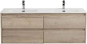 Тумба-умывальник подвесная BelBagno KRAFT 140 Rovere Galifax Bianco KRAFT-1400-4C-SO-2-RGB+BB1400-2-ETL Тумба-умывальник подвесная BelBagno KRAFT 140 Rovere Galifax Bianco KRAFT-1400-4C-SO-2-RGB+BB1400-2-ETL, 3