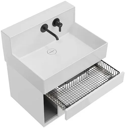 Тумба под умывальник подвесная Kerama Marazzi Logica M 65 белоснежный LO.M.65\WHT