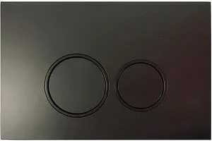 Клавиша смыва для унитаза Aquanika Basic R-type 01.02.78 черный матовый, 1